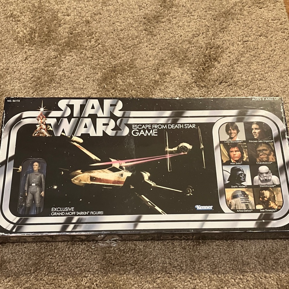 Star Wars Escape from Death Star Game - Black and White